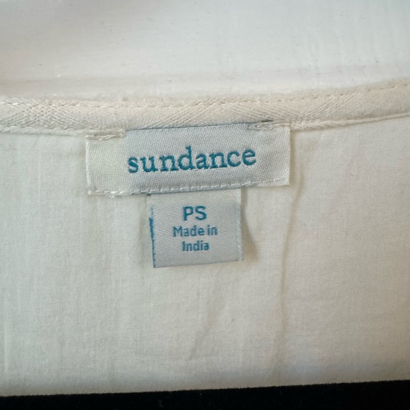 SUNDANCE Thora Cream Cotton Embroidered Babydoll Dress Size SP - Picture 4 of 7